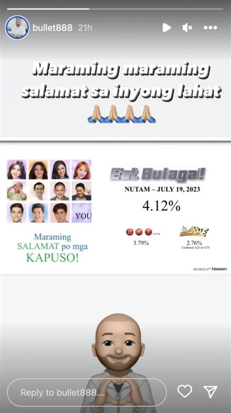 ‘Eat Bulaga’ beats ‘E.A.T.’, ‘It’s Showtime’ in July 19 .